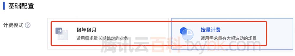 腾讯云服务器计费模式按量计费