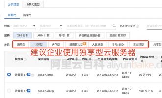 阿里云服务器配置选择个人和企业避坑指南