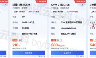 9月报价：腾讯云服务器优惠价格表_轻量_CVM_GPU_香港