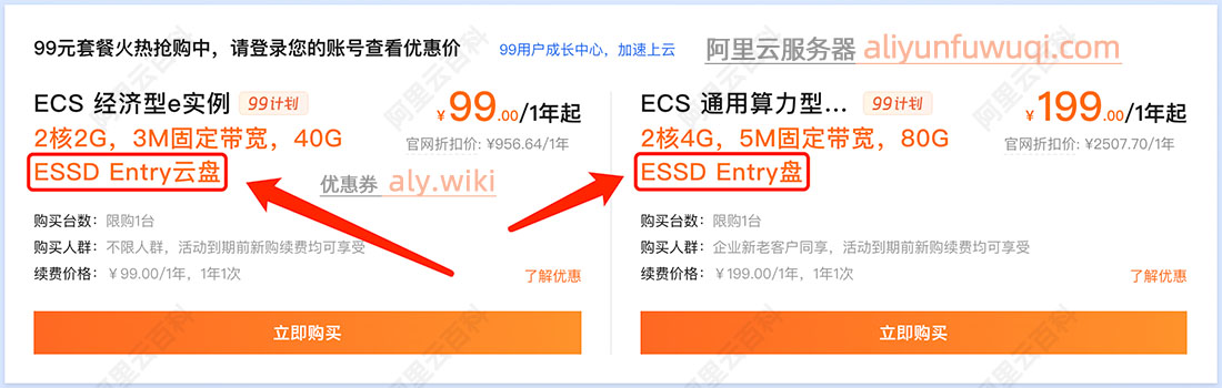 阿里云ESSD Entry云盘