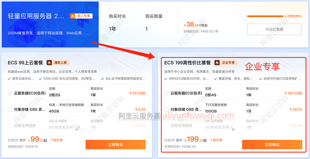 阿里云企业专享优惠云服务器