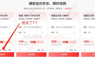 被低估的京东云服务器，居然限量了？仅仅因为价格优惠？