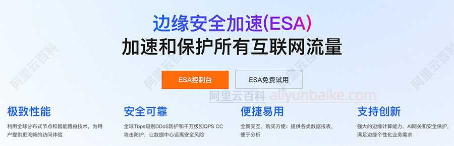 阿里云边缘安全加速ESA