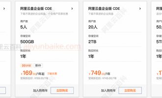 阿里云盘2025双十一优惠活动，企业云盘配置价格
