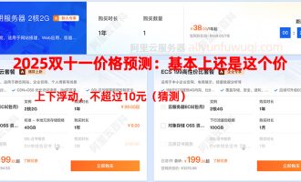 阿里云2025年双十一优惠活动：云服务器价格预测、时间及代金券免费领取