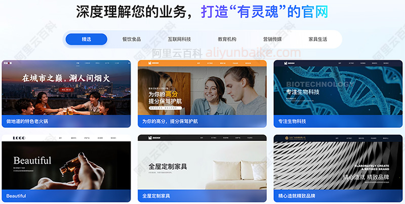 阿里云万小智建站：企业官网搭建
