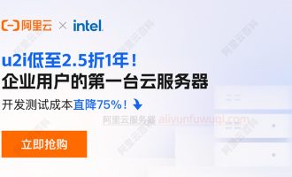 测评：阿里云u2i服务器价格优惠——企业第一台云服务器