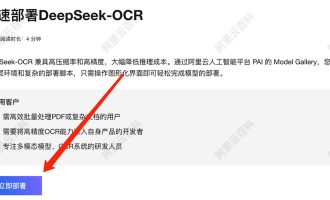 DeepSeek-OCR零代码安装部署教程——阿里云PAI人工智能平台