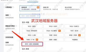 武汉阿里云服务器价格表最新查询：武汉带宽、CPU内存及存储费用